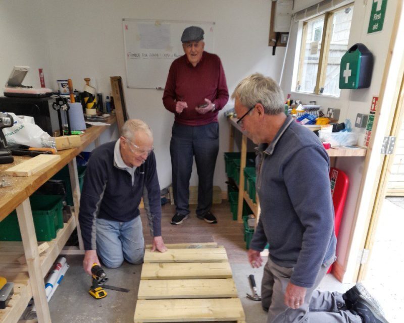 Churn Men's Shed planters